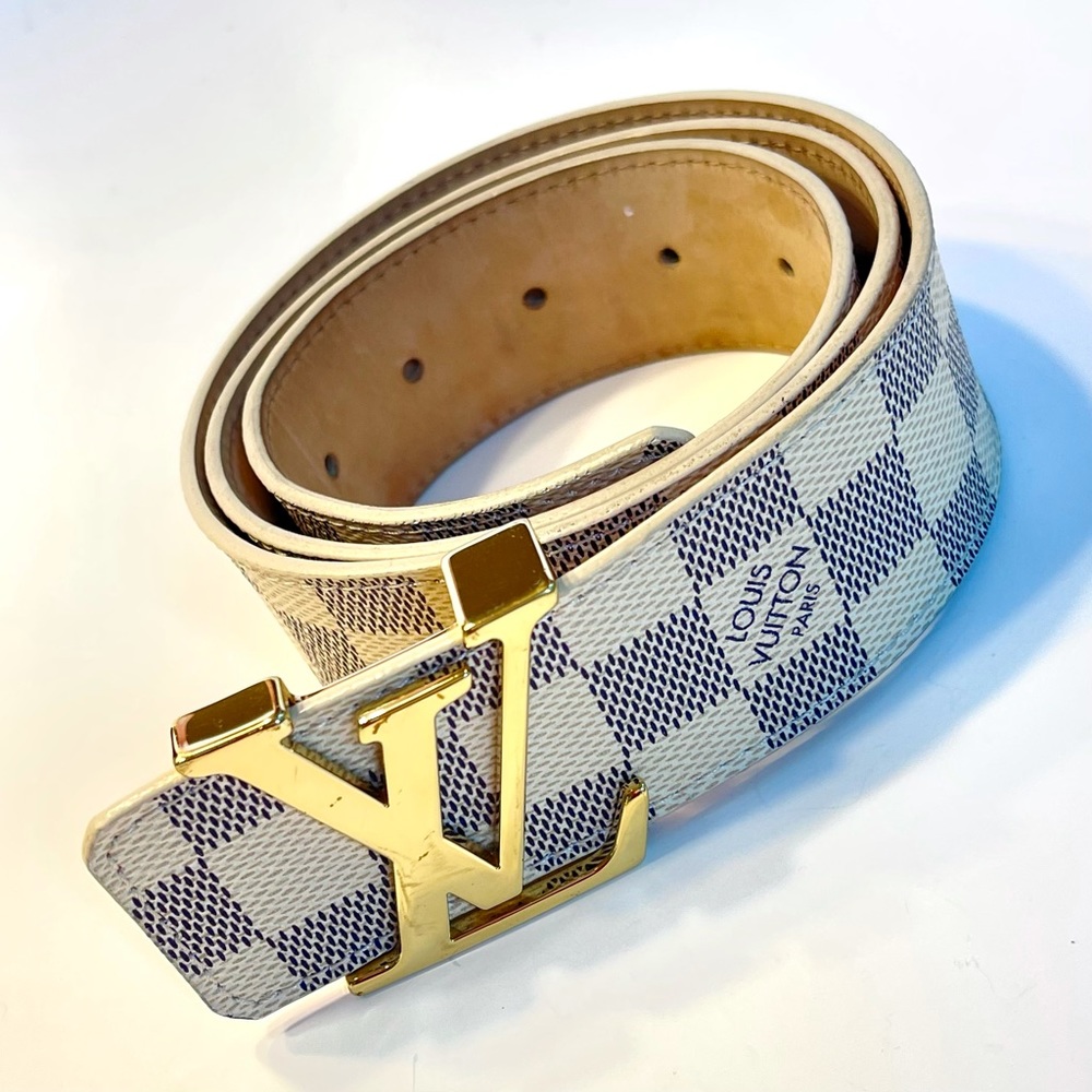 AUTHENTIC LV INITIALES 40MM BELT - DAMIER …